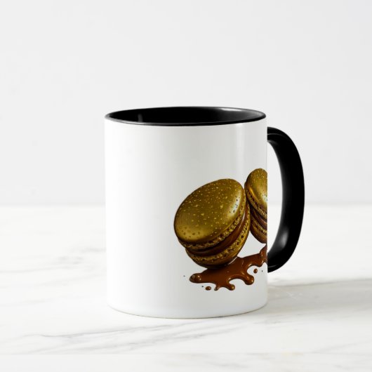 Macaron doré chic マグカップ (正面右)