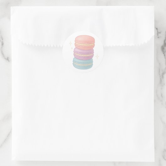 Macaron stack ラウンドシール (バッグ)