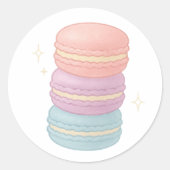 Macaron stack ラウンドシール (正面)