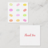 Macaron Thank You Noteカード ノートカード (正面/裏面)