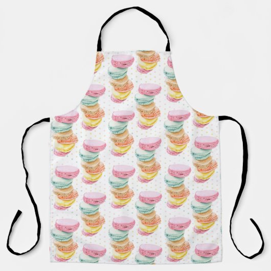 Macarons Dots All-Over Print Apron エプロン (正面)