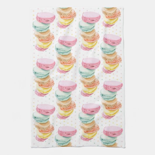 Macarons Dots Kitchen Towels キッチンタオル (縦)