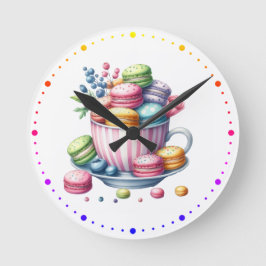 Macarons Reloj de pared ラウンド壁時計