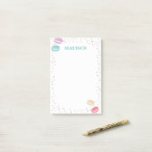 Macaroon Pastry Post it Notes ポストイット (デスク上)