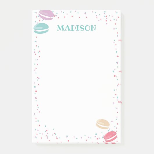 Macaroon Pastry Post it Notes ポストイット (正面)