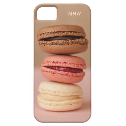 Macaroonsのカスタムなモノグラムのケース Case-Mate iPhoneケース (裏面)