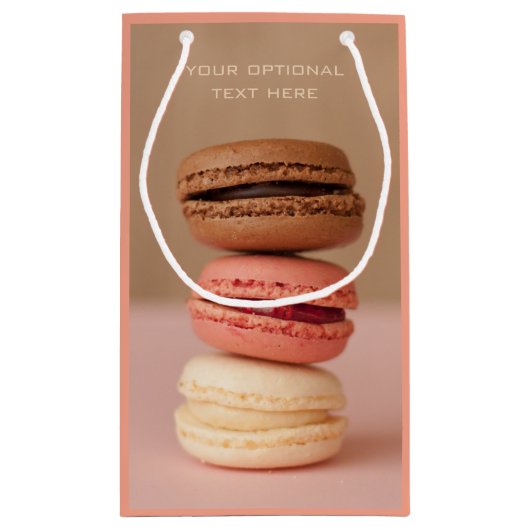 Macaroonsのカスタムのギフトバッグ スモールペーパーバッグ (裏面)