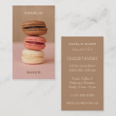 Macaroons/マカロンのカスタムなシェフの名刺 名刺 (正面/裏面)