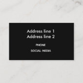 Macaroons. 名刺 (裏面)