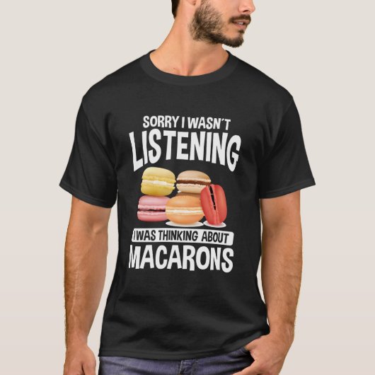 Macaroons Macarron Cake French Baked Cookie Macaro Tシャツ (正面)