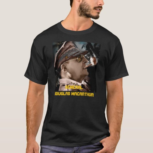 macarthurの引用文 tシャツ (正面)