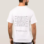 MacArthur -義務、名誉、国 Tシャツ (裏面)