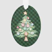 MacArthur Ancient  Scottish Tartan Christmas オーナメント (正面)