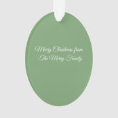 MacArthur Ancient  Scottish Tartan Christmas オーナメント (裏面)