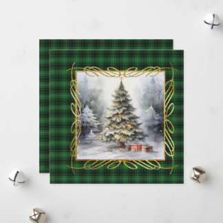 MacArthur Ancient Scottish Tartan Christmas  シーズンカード