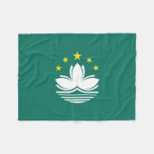 Macau Flag フリースブランケット (正面(横))