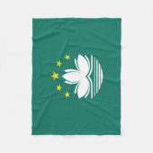 Macau Flag フリースブランケット (正面)