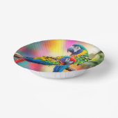 Macawカラフル Parrots On A Branch-45739 ペーパーボウル (傾斜あり)
