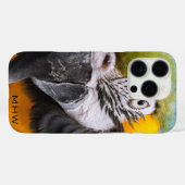Macawクローズアップカスタムモノグラム電話ケース Case-Mate iPhoneケース (裏面 (横))