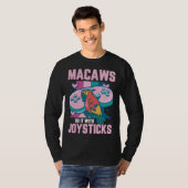 Macaw Bird Parrot Macaws Do it With Joysticks Game Tシャツ (正面フル)