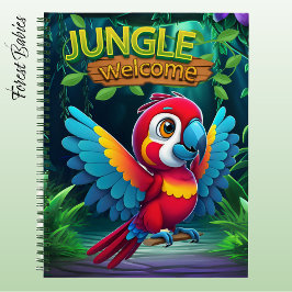 Macaw Parrot Cute Bird Jungle Welcome Animal 🐦 ノートブック