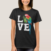 Macaw   Parrot Owner Tee Parrot Artwork Tシャツ (正面)