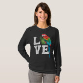 Macaw   Parrot Owner Tee Parrot Artwork Tシャツ (正面フル)