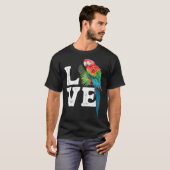 Macaw   Parrot Owner Tee Parrot Artwork Tシャツ (正面フル)