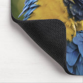 Macaw Parrot Profile Portrait Photograph マウスパッド (コーナー)
