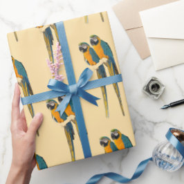 Macaw Parrots Photo Wrapping Paper  ラッピングペーパー