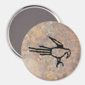 Macaw Petroglyph, Boca Negra Canyon,ニューメキシコ マグネット (正面/裏面)