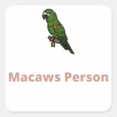 Macawsユーザー – Macaws スクエアシール (正面)