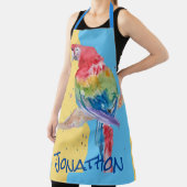 Macaws Macaw Parrotメニューのカスタマイズ可能な名前 エプロン (インサイチュ)