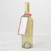 MACBAINタータンチェック2.25x7インチ長糸ラベル ボトルネックタグ (アングル)