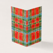 MACBAINタータンチェック3.5x2折り畳みカード (外部)