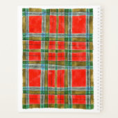 MACBAINタータンチェック8.5x11プランナー/カレンダー プランナー手帳 (裏面)