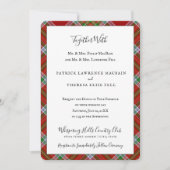 MacBain 一族のタータン スコットランド プライド 招待状 (正面)