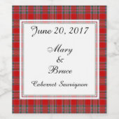 MacBeanスコティ結婚ッシュのワインラベル ワインラベル (シングルラベル)