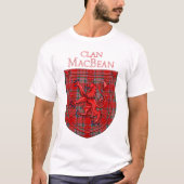 MacBean Tartan Scottish Plaid Lion Rampant Tシャツ (正面)