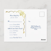 MacBethタータンチェック結婚ポストカードの応答 ポストカード (裏面)