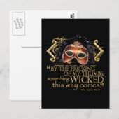 Macbeth「Something Wicked」引用文(金ゴールド版) ポストカード (正面/裏面)