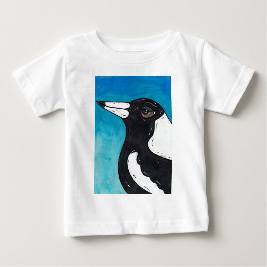 Maccaカササギ ベビーTシャツ (正面)