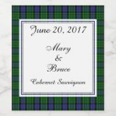 MacCallumスコティッ結婚ティッシュワインラベル ワインラベル (シングルラベル)