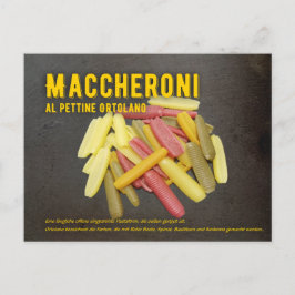 Maccheroni al pettine Italienisches Rezept  ポストカード