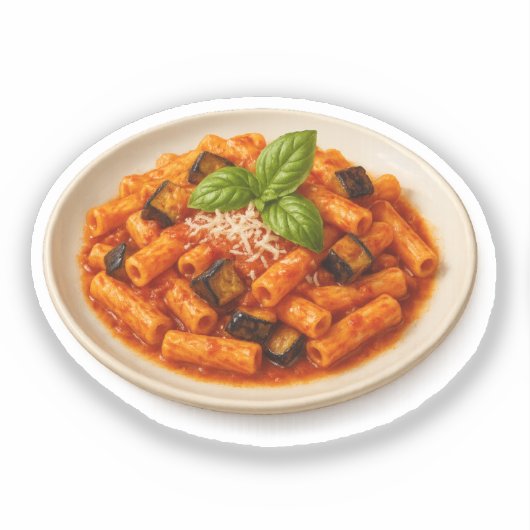 Maccheroni alla Norma Sticker シール (正面)