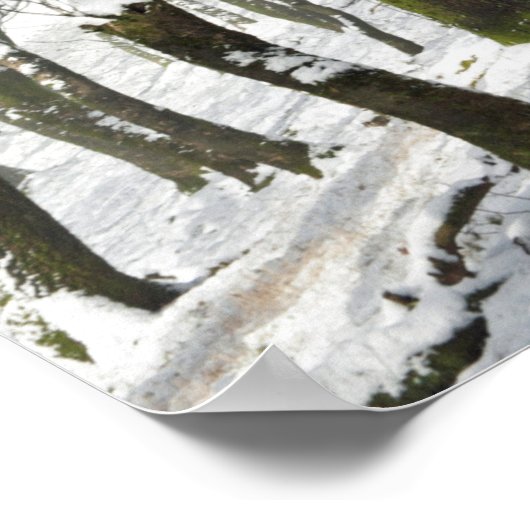 Macclesfield Forest Winter Card Canvas Print ポスター (角)