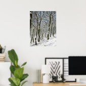 Macclesfield Forest Winter Card Canvas Print ポスター (ホームオフィス)