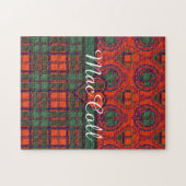 MacCollの一族の格子縞のスコットランドのキルトのタータンチェック ジグソーパズル (横)