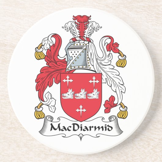 MacDiarmidの家紋 コースター (正面)