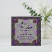 Macdonaldのスコットランドの一族のタータンチェック-格子縞 セーブザデート (スタンド正面)